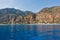 View from ferry to Sougia beach, south-west of Crete island