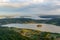 The View of Fidalgo and San Juan Islands on Mount Erie