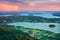 The View of Fidalgo and San Juan Islands on Mount Erie