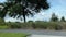 The view of a field in Florida from a car