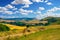 View of fields from the Durdle Door Car Park