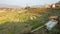 View of the fields near the town of Bhaktapur.