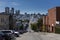 View of the Filbert Street in the North Beach neighborhood, in the city of San Francisco