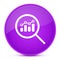 View financial analytics or metrics research aesthetic glossy purple round button abstract