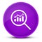 View financial analytics or metrics research luxurious glossy purple round button abstract