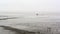 A view of a fishery boat over shore