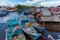 View of a fishing boats in Duri river