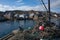 View from fishing pier Stromness harbour, Orkney Isles