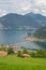 View of the floating piers, Christo, Iseo lake