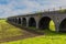 A view from the flood plain levy towards the abandoned railway viaduct at Fledborough, Nottinghamshire