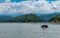 View of the flooded landscapes in the Prado dam A