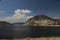 View of the flora, fauna and cabins in Zimapan Magical Town Dam in Hidalgo Mexico