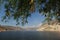 View of the flora, fauna and cabins in Zimapan Magical Town Dam in Hidalgo Mexico