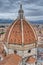 View of Florence`s rooftops from the campanile - Italy