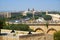 The view of Floriana from the Upper Barrakka Gardens in Valletta