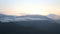 View of foggy sunrise on the Little Adam\'s Peak in Ella. Ella is a beautiful small sleepy town on the southern edge of Sri