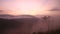 View of foggy sunrise on the Little Adam\'s Peak in Ella. Ella is a beautiful small sleepy town on the southern edge of Sri