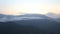 View of foggy sunrise on the Little Adam\'s Peak in Ella. Ella is a beautiful small sleepy town on the southern edge of Sri