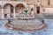 View of Fontana Maggiore, scenic medieval fountain in Perugia, I