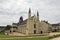 View of Fontevraud abbey in Loire Valley France