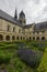 View of Fontevraud abbey in Loire Valley France