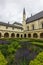 View of Fontevraud abbey in Loire Valley France