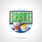 View football matches color detailed icon