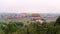 View of the Forbidden City from the hill. The Gate of Divine Might