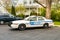 View of Ford Crown Victoria Lake County Sheriffs Department Police Car, Lake County, Illinois