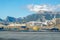 View form the fishing port of the Mediterranean town of Calpe, Alicante province, Valencian Community, Spain