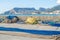 View form the fishing port of the Mediterranean town of Calpe, Alicante province, Valencian Community, Spain