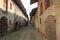 View form the inside of the Medieval village of Ricetto di Candelo in Piedmont, used as a refuge in times of attack during the Mid