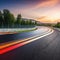 View of FORMULA race Driving a sport Asphalt Empty racing ring road background