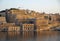 The view of Fort Lascaris from the water of Grand Harbour. Malta