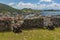 A view from Fort Louis above the settlement of Marigot in St Martin