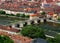 View From Fort Marienberg To The Old Main Bridge And The Old City Of Wuerzburg Germany On A Beautiful Sunny Summer Day