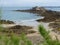 View of the Fort National of Saint Malo in Brittany in France.