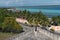 View from the fort of San Felipe to Bacalar Lagoon, Mexico