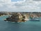 View of Fort Sant`Angelo in the city of Birgu, Malta