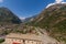 View from Forte Bard of the narrow gorge where the Dora Baltea flows