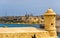 View of fortifications of Valletta