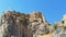 View of the fortress in Lindos. The Island Of Rhodes. Greece