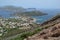 View from The Fossa Cone towards Lipari and Aeolian Islands , Vulcano Island Sicily, Italy 