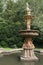 View of the fountain in Dunloran Park, Tunbridge Wells, Kent on September 17, 2021