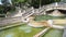 View on fountain in park Jardin Darcy, Dijon