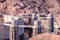 View on four intake towers of Hoover dam