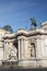 View of Franz Joseph I statue and Albertina Museum