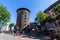 View of Frauentorturm in the old town part of Nuremberg