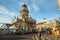 View of the French Cathedral (Franzosischer Dom) located in Berlin on the Gendarmenmarkt