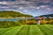 View of Frenchman Bay and Bar Island, in Bar Harbor, Maine.